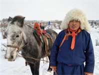 内蒙古草原冬季那达慕轮番启幕 ：赛马、赏驼、观民俗